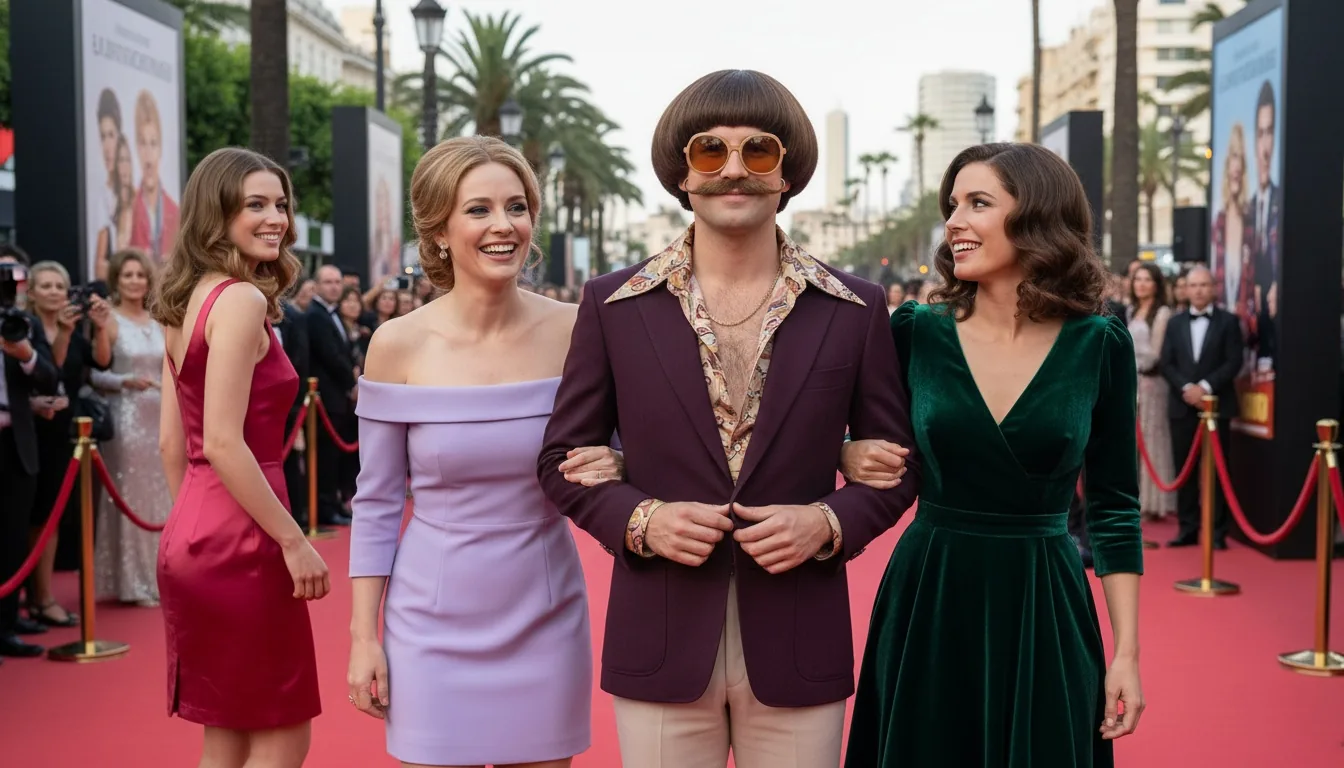 Monty relaxing with friends in the illustration for Why Am I Not Getting Tinder Matches? Check Visibility Before You Pay